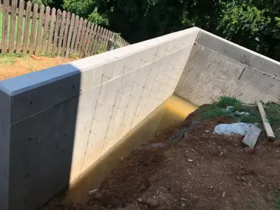 Wall Retention Systems — Stone & Concrete Installation project by The Concrete Gentlemen, LLC