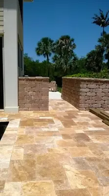 Structural Barriers — Stone & Concrete Installation project by Triple M Brick Pavers, Inc.