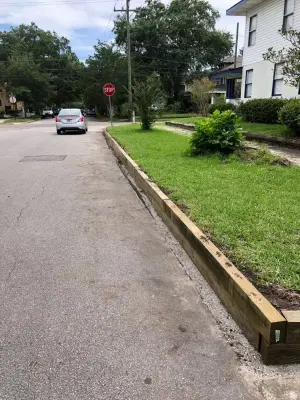Riverside Barrier Wall — Stone & Concrete Installation project by Salt Run Outdoor