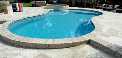 Roman Walnut Blend - Standard Quality — Stone & Concrete Installation project by Travertine Mart