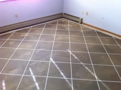 Saint Paul Grand Avenue Condominium Cement-Based "Tile" Flooring — Stone & Concrete Installation project by The Concrete Guy By Matthew Hage