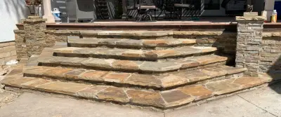 Saugus Project — Stone & Concrete Installation project by StoneAge Masons