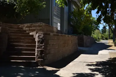 Seattle Stone Paver Retaining Walls — Stone & Concrete Installation project by Seattle Rockeries