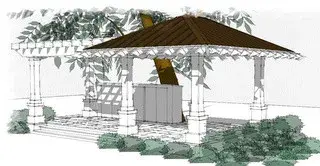 Two Oceanview Gazebos by Pasco/Vienne Architecture