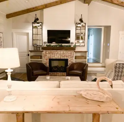 Lake Lanier Open Concept Great Room by Cynthia Karegeannes, Registered Architect