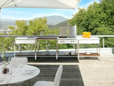 Alfresco Dining Furniture Series "OUTDOOR KITCHEN" by Wolfgang Pichler Design Inc.