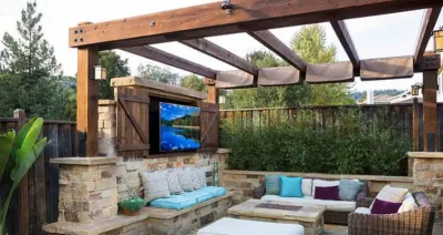 Outdoor Kitchen — Landscape Construction project by TotalScape Design in Miami