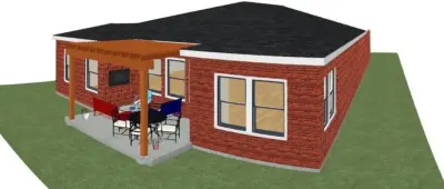 3D Pergola Design by Newell's Designs