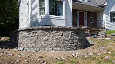 Retaining Wall — Landscape Construction project by Trevor's Landscaping
