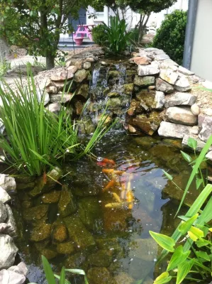 Water Feature — Landscape Construction project by Trey's Lawn Service, LLC