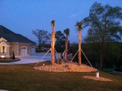 Landscape Lighting — Landscape Construction project by Trey's Lawn Service, LLC