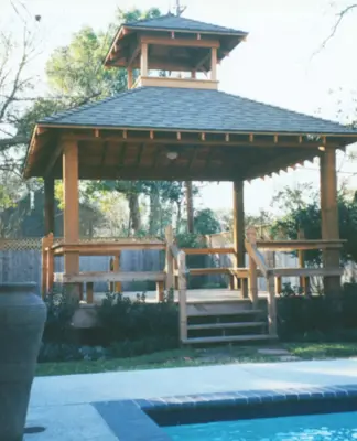 Houston Pool and Gazebo Expansion by William R. Powell, A.I.A. Architect, LLC