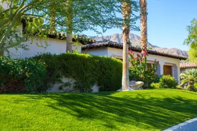 Mediterranean Side Yard Turf Installation — Landscape Construction project by Turf Pros Direct