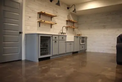 Basement Refinishing and Staining by Dancer Concrete Design