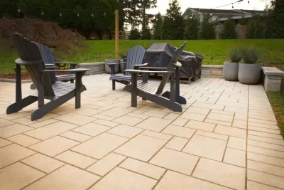 Front yard and Backyard Patio Design Pikesville by Valley Deck & Patio