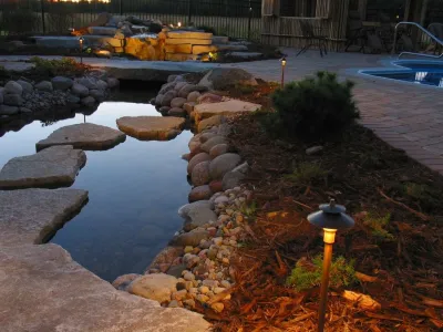 Outdoor Residential Lighting — Landscape Construction project by Vande Hey Company, Inc in Appleton