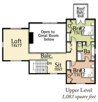 Country Style Home Design 8504-00015 by America's Best House Plans