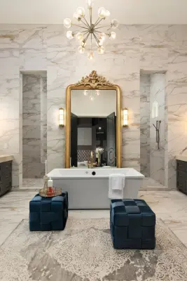 S primary bathroom by Azzul Aqua Studio