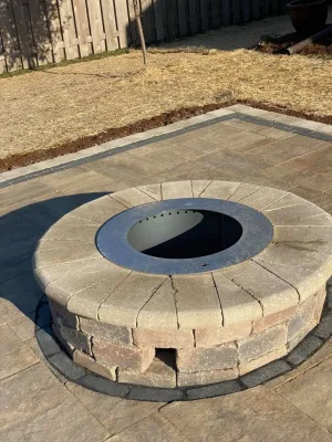 Outdoor Fireplaces + Patio — Landscape Construction project by Vidal Landscaping & Snow Plowing