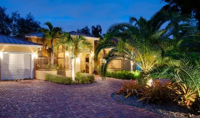 Lanscape Lighting — Landscape Construction project by Viking Pavers, Inc