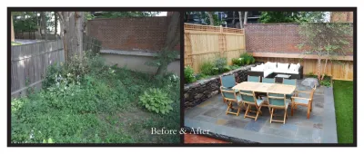 Somerville Backyard Renovation by Village Stonesmith Gardens & Masonry