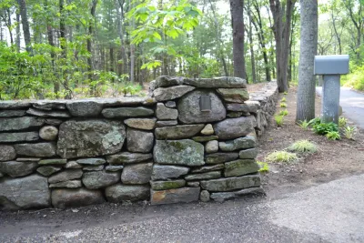 Concord Stone Walls — Landscape Construction project by Village Stonesmith Gardens & Masonry in Concord