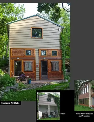 Art and Sauna Studio — Architectural & Building Design Services project by Mark A. Henrichs Architect