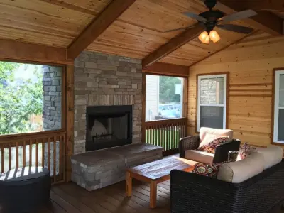 Porch Enclosure Expansion — Architectural & Building Design Services project by Falconnier Design Co