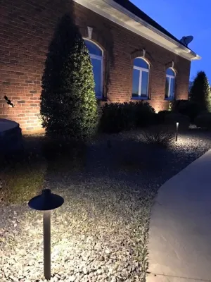 LED Landscape Lighting — Landscape Construction project by VIVID Landscape & Lighting in Evansville