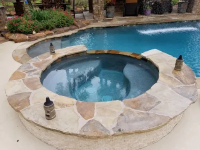 Waterfall Paradise — Landscape Construction project by Warren's Outdoor Living