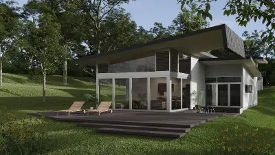 inclined residence architecture by Threadgold Architecture + Construction