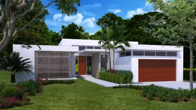 South Miami - One Level Home by Jorge L. Esteban Architecture & Planning