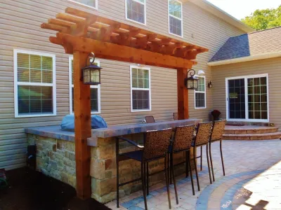 Outdoor Kitchen — Landscape Construction project by Weavers Landscape Company