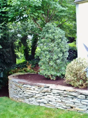 Dry Stacked Stone Walls — Landscape Construction project by Weavers Landscape Company