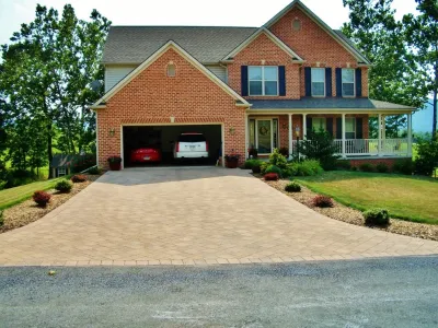 Paver Driveway — Landscape Construction project by Weavers Landscape Company