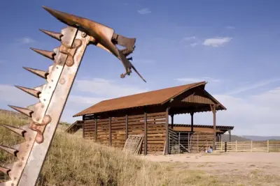 New Construction of Traditional Farm Ranch Horse Barn by Jess Pedersen Architecture