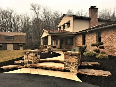 2016 Front Porch and Sidewalk Project — Landscape Construction project by Weavers Landscape Company in Fayetteville