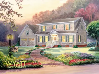 Providence: A Two-Story Traditional Residence Ranging from 2200 to 3700 Square Feet — Architectural & Building Design Services project by Wyatt Drafting & Design Inc.