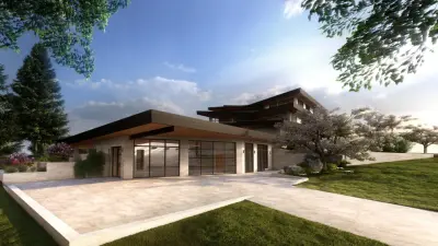 Longmont Earth and Concrete Home by F9 Productions Inc.