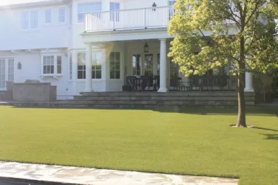 Front Lawn Artificial Grass — Landscape Construction project by Westside Lawns, Inc. in Los Angeles