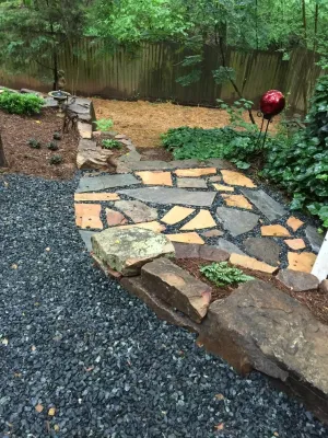 Natural Carolina Mountain Stone Creation by Wilson's Natural Landscaping, LLC
