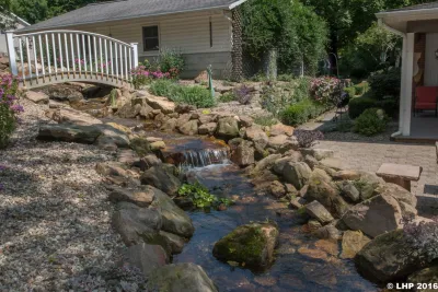 Woodland Stream & Pond — Landscape Construction project by Winland's Complete Landscaping Service