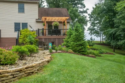 Poolside Patio — Landscape Construction project by Winland's Complete Landscaping Service in Zanesville
