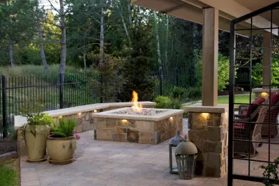 Shepherd Entrance and Outdoor Living Area — Stone & Concrete Installation project by Yardscapes Northwest