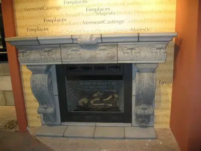 Fireplace Showroom — Stone & Concrete Installation project by Builders Materials