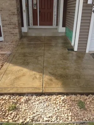 Cement Walkways — Stone & Concrete Installation project by Cipala Decorative Concrete Inc