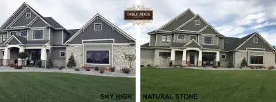 Elevated Natural Stone — Stone & Concrete Installation project by Table Rock Company