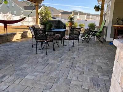 Southwood Outdoor Space — Stone & Concrete Installation project by NeSmith Landscapes