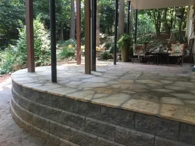 Spring 2016 Project — Stone & Concrete Installation project by Cumberland Hardscapes LLC