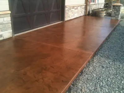 Colored Concrete — Stone & Concrete Installation project by Knox Concrete Llc